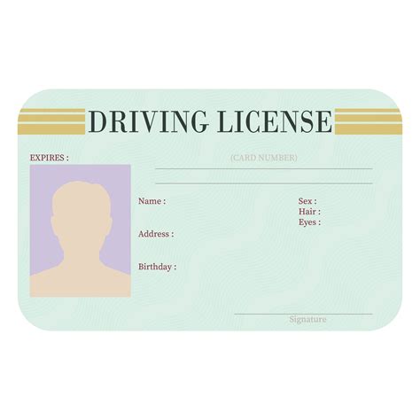 , make perfect signature. . Driving license template free